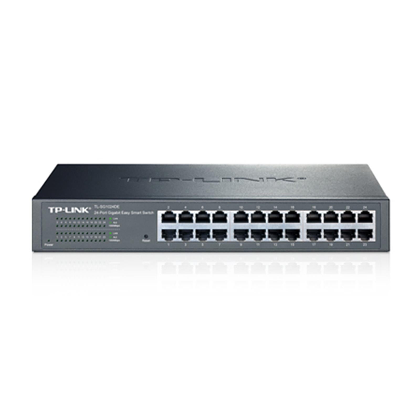 TP-Link TL-SG1024DE 24-Port Gigabit Smart Switch Rack-Mount Metal TP-Link TL-SG1024DE 24-Port Gigabit Smart Switch Rack-Mount Metal
